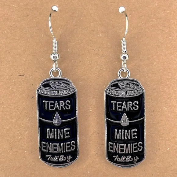 “Tears of my enemies” Dangle Earrings - Picture 1 of 2